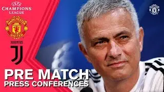 Mourinho & Lukaku Press Conference | Manchester United v Juventus | UEFA Champions League