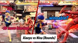 1HP Set Comeback | Ling Xiaoyu vs Nina Tekken 8 Season 1 Ranked Match (Rounds)