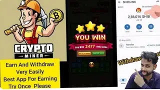 New Crypto Earning Loot App | Earn Shibu Daily | Money Match Application |