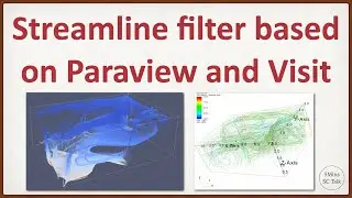 The video discusses examples that use both Visit and Paraview to execute the streamline filter.