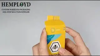 custom printed disposable vape pen box with Auto bottom Hemployd