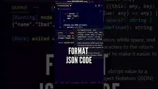 Cool Format JSON in console log in JavaScript 🤯 #shorts #javascript #programming #youtubeshorts