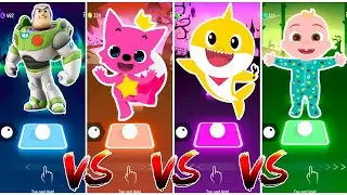 Toy Story 🆚 Pinkfong 🆚 Baby Shark 🆚 Cocomelon. 🎶 Tiles Hop EDM Rush!