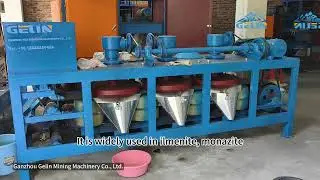 Performance testing of the three-disc belt magnetic separator is in progress. #manufacturer