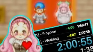 [WR] Popuri Marriage Speedrun in 2:00:55 (Glitchless) | HM: Friends of Mineral Town