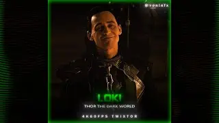 LOKI LAUFEYSON | THOR THE DARK WORLD | 4K60FPS TWIXTOR | FREE SCENEPACK