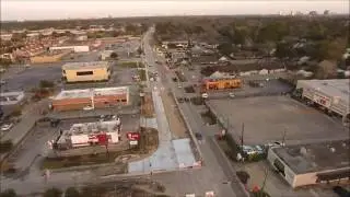 Aerial Drone road construction and utility inspections