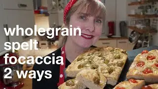Wholegrain Spelt Focaccia:  olive + rosemary | tomato + feta