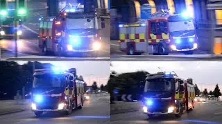 EPIC x3 FIRE TRUCK CONVOY!! - LOTS OF UK Police Cars , Fire Trucks , Ambulances Responding