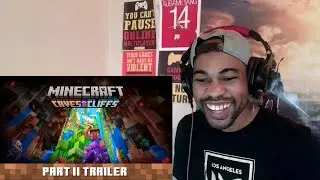 Minecraft Caves & Cliffs Update: Part II - Official Trailer REACTION
