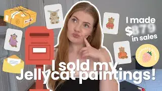How much did I make selling my Jellycat art on Etsy?