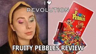 I HEART REVOLUTION X FRUITY PEBBLES REVIEW!!! | REVIEW, SWATCHES & TUTORIAL | LOTTIE LOVESS