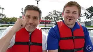 Swan boats to rent on Rainbow Lagoon