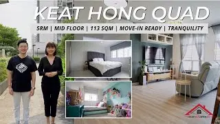 [SOLD] KEAT HONG QUAD l Home Tour Series: Spacious 5-Room Singapore HDB with unblocked greenery view