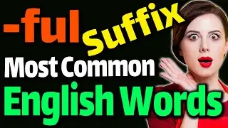 Most Common English Words ending with suffix 