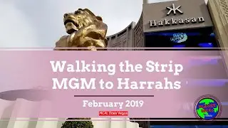 Strip Walk from MGM to Harrahs - MCAL Does Vegas