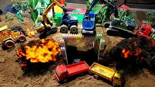 Diy tractor mini Bulldozer to jumping breeze   Construction| bigtoy minicar@Bigtoycarmini