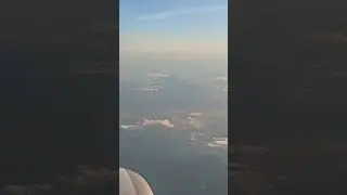비행기에서 본 후지산..일본 갈때와 한국에 올때 