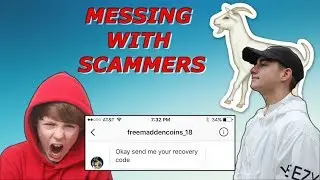 HE BLOCKED ME!!! MESSING WITH SCAMMERS MADDEN MOBILE 18