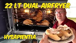 HYSapientia 22 Litre Dual Zone Air Fryer Oven with Rotisserie - Full Review!