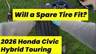 2026 Honda Civic Hybrid Touring Sedan & Modern Spare Tire