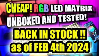 Unveiling Brilliance: LED Matrix Panel Unboxing and Live Showcase