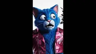 #animation Lazy Cat Wakes Up for a Cartoon Workout 😺💤🏋️&zwj;♂️ #youtubeshorts 