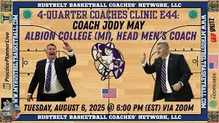 4-Quarter Coaches' Clinic E44: Jody May, Albion College (MI)