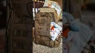 Pack my husbands diaper bag with me! We got 60 seconds, let&rsquo;s go!! #tacticalgear #firsttimedad