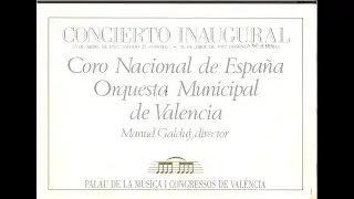 25/4/1987. Orquestra de València. Concert inaugural del Palau de la Música de València. (c) RTVE