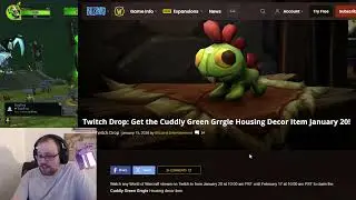 Новый милый зеленый декор для дома Грргл из WoW, доступный на Twitch.