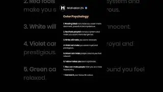 Color Psychology #success #motivation #video #shorts #motivational #youtube