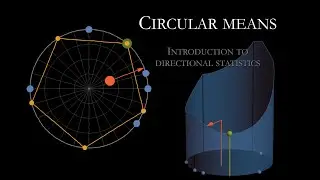 Mean angle is not a usual average. Means on circle - Intro to directional statistics (3B1B SoME1)