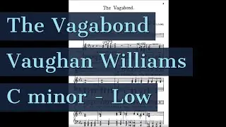 The Vagabond Piano Accompaniment Low Key Songs of Travel Karaoke