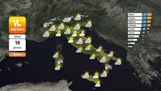 Venerd&igrave; 09 gennaio 2026 Previsioni meteo Italia di domani