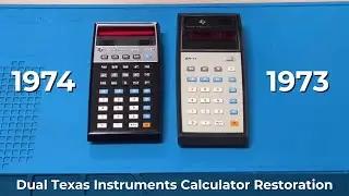 Restoring Two 1970s Calculators! Texas Instruments SR-11 & SR-50 Slide Rule Calculators
