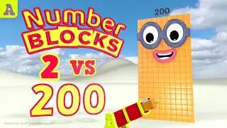 Numberblocks 200 vs 2 with FlyCam | numberblock Veronica