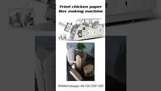 paper lunch box making machine for Fried chicken, box erecting machine_China