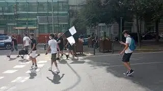 ⚽ Il Corteo, Scortato dalla Polizia, dei Tifosi dell'A.S.D. La Biellese 2016 per le Vie di Vercelli!