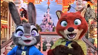 Nick Wilde & Judy Hopps (Zootopia) debut at Disneyland Paris (2016)