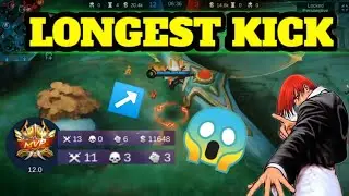 CHOU LONGEST KICK COMBINE WITH AGGRESSIVENESS #MLBB #CHOUTUTORIAL