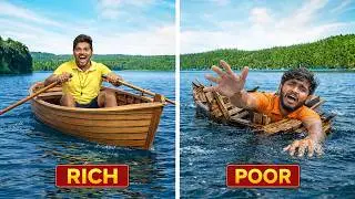 Overnight Surviving Challenge on Low to High Budget Boat 🔥🔥 Telugu Experiments