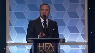 Theron wells up at Hollywood Film Awards