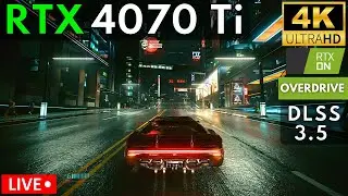 🔴 DLSS 3.5 - RTX 4070 Ti - Cyberpunk 2077 Phantom Liberty | 4K RTX Overdrive