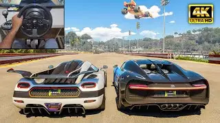 Koenigsegg One:1 & Bugatti Chiron | The Crew Motorfest | Thrustmaster T300RS gameplay