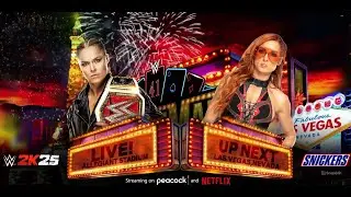 Ronda Rousey vs Becky Lynch l WrestleMania 41 l WWE 2K24