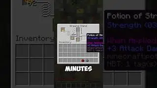 Minecraft Strength Potion Tutorial #shorts #minecraft #potion #brewery #tutorial #potions #strength