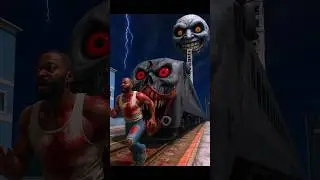 Haunted Train Vs Franklin In Indian Bike Driving 3D #shortsfeed