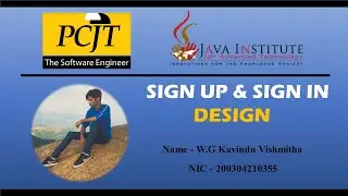 E-commerce Web Application Sign Up & Sign In Design | eShop Web Project Task 01 | Java Institute