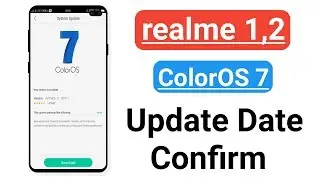 realme 1 & 2 ColorOS 7 Update Date information